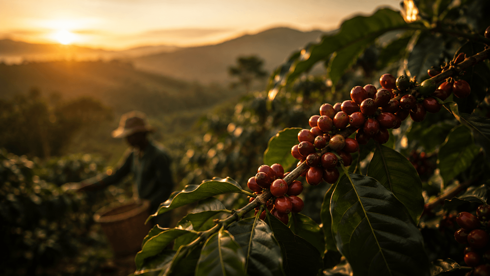 Coffee cherries, Mount Elgon, Uganda
